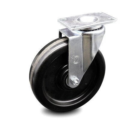 Service Caster 6 Inch Phenolic Wheel Swivel Top Plate Caster SCC-20S615-PHR